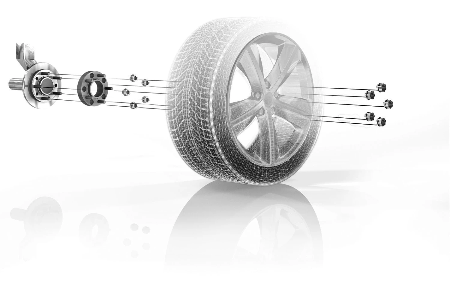 Honda H&R Spurverbreiterung 40mm Silber Für CR-V Typ RE5, RE6, RE7 - Image 3