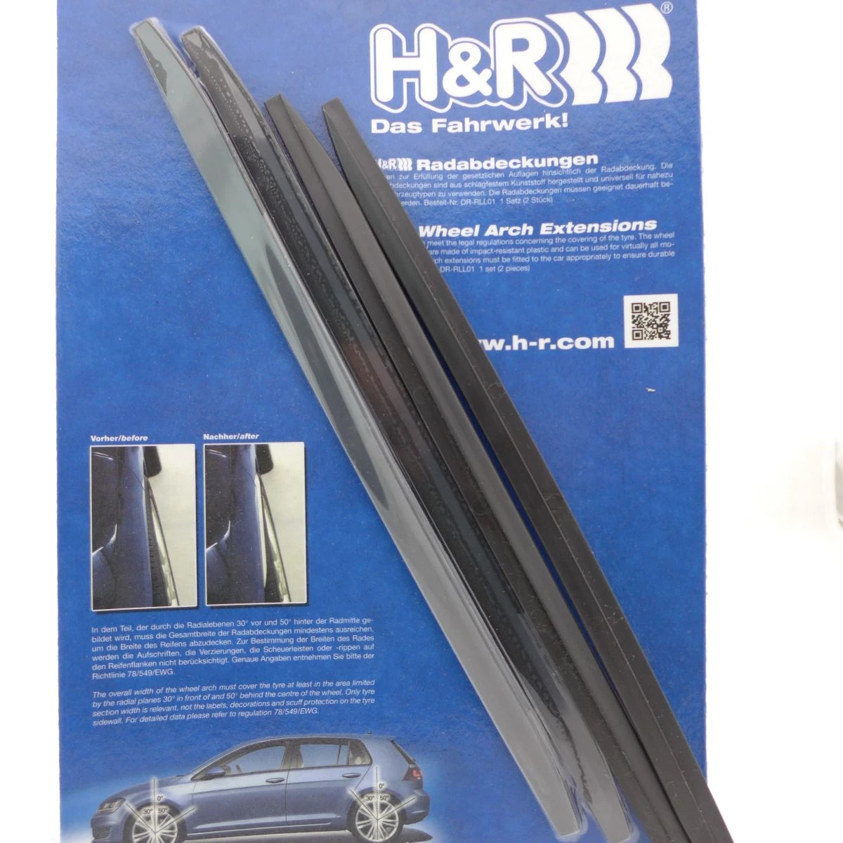 Honda H&R Radabdeckung Kotflügelverbreiterung Radlaufleiste 7mm Schwarz 4 Stk. FIT25