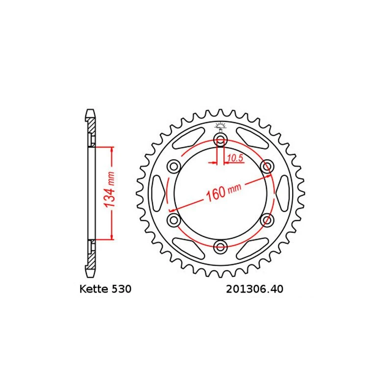 Kettensatz Geeignet Für Honda CBR 1000 RR Fireblade 04-05 Kette RK MM 530 GXW 114 GRÜN Offen 16/40 - Image 3