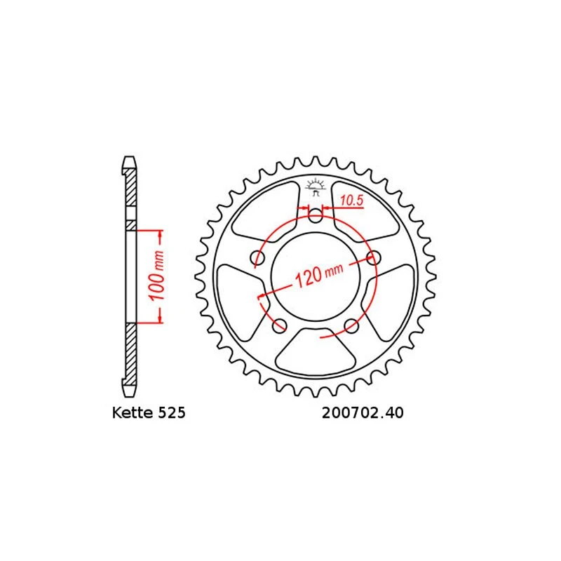 Kettensatz Geeignet Für Honda CBR 600 F 97-98 Kette RK 525 ZXW 108 Offen 15/43 - Image 3