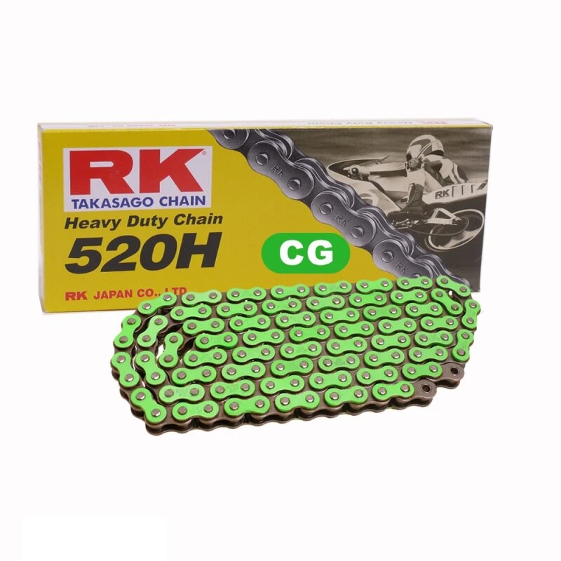 Kettensatz Geeignet Für Honda CR 125 R 2003 Kette RK CG 520 H 116 Offen GRÜN 13/52 - Image 4