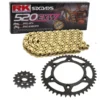Kettensatz Geeignet Für Honda CR 250 R 06-08 Kette RK GB 520 EXW 114 Offen GOLD 13/49