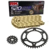 Kettensatz Geeignet Für Honda CR 250 R 2003 Kette RK GB 520 MXU 114 Offen GOLD 13/48