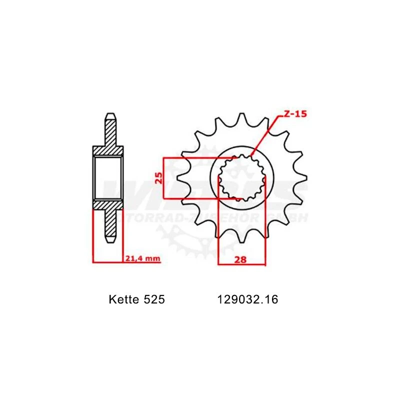Kettensatz Geeignet Für Honda RVF 750 R 94-95 Kette RK 525 ZXW 108 Offen 17/40 - Image 2