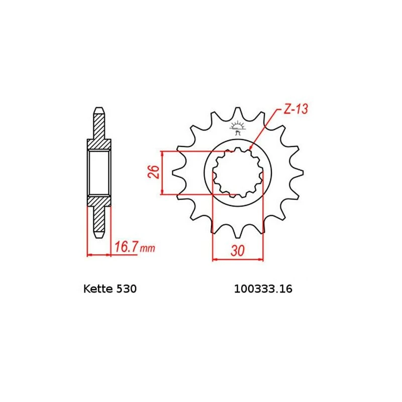 Kettensatz Geeignet Für Honda VTR 1000 F 97-06 Kette RK 530 XSOZ1 102 Offen 16/41 - Image 2