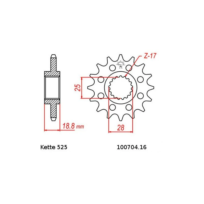 Kettensatz Geeignet Für Honda XL 1000 V Varadero 99-13 Kette RK 525 ZXW 112 Offen 16/47 - Image 2