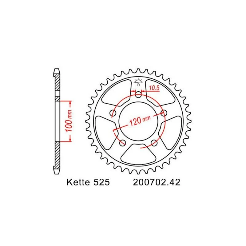 Kettensatz Geeignet Für Honda XL 1000 V Varadero 99-13 Kette RK 525 ZXW 112 Offen 16/47 - Image 3