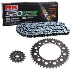 Kettensatz Geeignet Für Honda XL 250 R 82-83 Kette RK 520 XSO 102 Offen 14/44