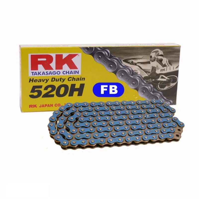 Kettensatz Geeignet Für Honda XL 250 R 82-83 Kette RK FB 520 H 102 Offen BLAU 14/44 - Image 4